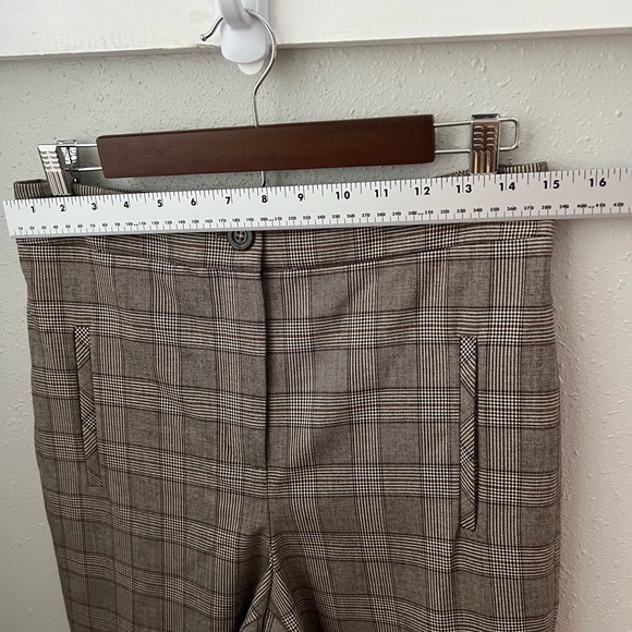 New Veronica Beard Arte Check Tailored Crop Pant in Size 8 - Picture 14 of 15